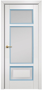 Недавно просмотренные - Дверь Оникс Тоскана 4 эмаль белая/голубая, сатинат белый