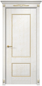 Недавно просмотренные - Дверь Оникс Александрия 2 эмаль белая патина золото, глухая