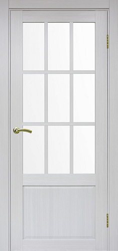 Дверь Эко 642.2221 ОФ3 ясень серебристый, сатинат