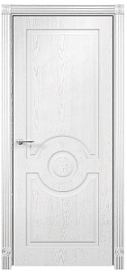 Недавно просмотренные - Дверь Оникс Рада фрезерованная эмаль белая патина серебро, глухая