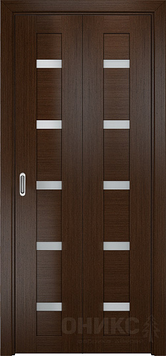 Дверь-книжка Оникс Тектон 5 венге, сатинат белый