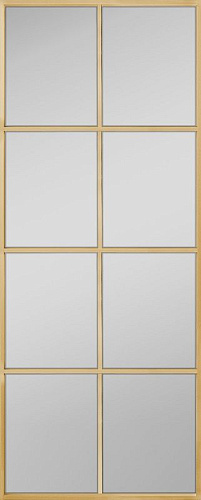 Перегородка Alum №8 золото, сатинат белый