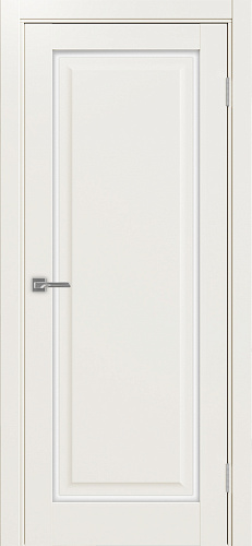 Дверь Эко 601С.21 ОФ4 бежевый, lacobel белый