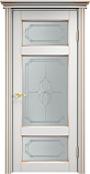 Схожие товары - Дверь ПМЦ массив ольхи ОЛ55 белый грунт с патиной золото, стекло 55-3