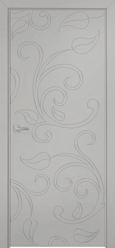 Дверь Оникс Концепт №15 PVC светло серый, глухая