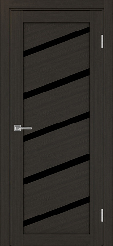 Дверь Эко 506.112У венге, lacobel черный