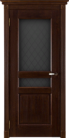 Недавно просмотренные - Дверь ДР массив дуба Виктория античный орех, стекло Квадро мателюкс с гравировкой