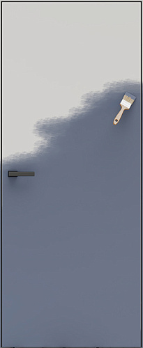 Дверь скрытого монтажа грунт Бейзик 2,0 м АВС кромка, 42 мм