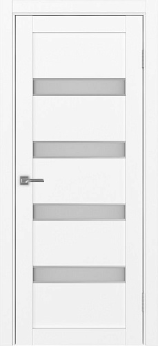 Дверь Эко 505.12 АПС белый снежный молдинг SC, сатинат