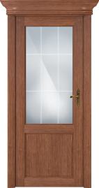 Недавно просмотренные - Дверь Статус CLASSIC 521 анегри, стекло сатинато с алмазной гравировкой английская решетка