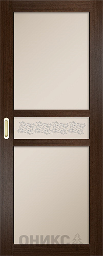 Перегородка Оникс №1 венге, сатинат бронза