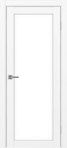 Дверь Эко 501.2 белый снежный, lacobel белый