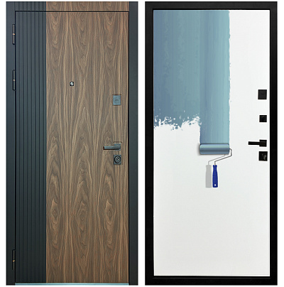 Входная дверь Матадор MXL-2 орех американский мокко/панель под покраску