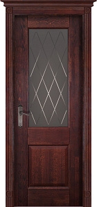 Недавно просмотренные - Дверь Ока массив дуба DSW сращенные ламели Классик №2 махагон, стекло графит с фрезеровкой