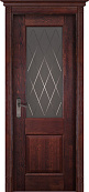Схожие товары - Дверь Ока массив дуба DSW сращенные ламели Классик №2 махагон, стекло графит с фрезеровкой