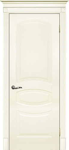 Дверь Текона эмаль Smalta 02 слоновая кость RAL 1013, глухая
