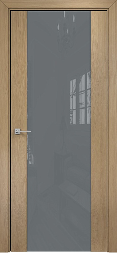 Дверь Оникс Парма 1 капучино, глухая лакобель RAL 7040