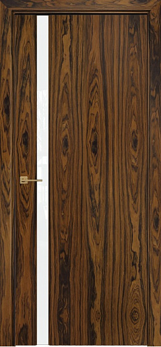 Дверь Оникс Престиж 1 палисандр бразильский, триплекс белый