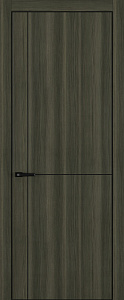 Недавно просмотренные - Дверь Z K17 toppan дуб темный, ALU кромка черная, молдинг черный, глухая
