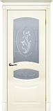 Дверь Текона эмаль Smalta 02 слоновая кость RAL 1013, остекленная