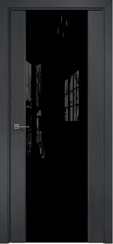 Дверь Оникс Престиж дуб графит, триплекс черный
