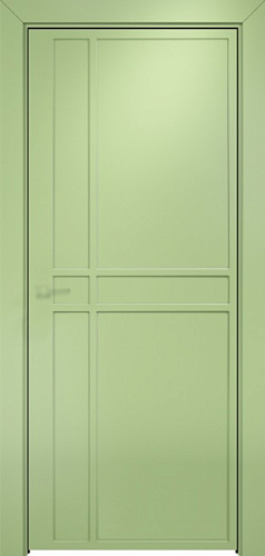 Дверь Оникс Оксфорд 1 фрезерованная эмаль фисташковая, глухая