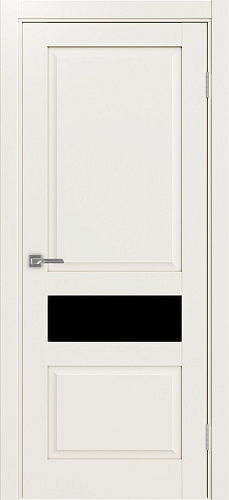 Дверь Эко 631.121 ОФ3 бежевый, lacobel черный