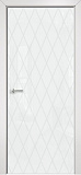 Дверь Оникс Арт, лакобель белый RAL0333 пескоструй №10