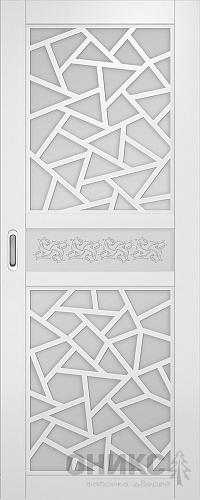 Перегородка Оникс №1 эмаль белая, Р-№7, сатинат белый