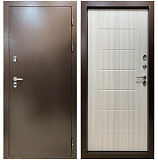 Входная дверь Матадор ТЕРМО антик медный/панель сандал светлый