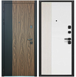 Входная дверь Матадор MXL-2 орех американский мокко/панель, белая матовая