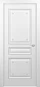 Схожие товары - Дверь ZADOOR Ampir Т3 decor эмаль White patina Silver, глухая