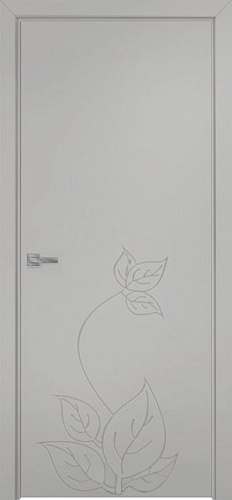 Дверь Оникс Концепт №13 PVC светло серый, глухая