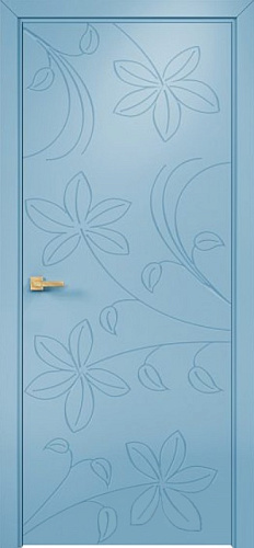 Дверь Оникс Концепт №14 эмаль голубая, глухая