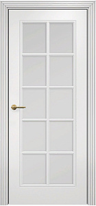 Недавно просмотренные - Дверь Оникс Турин фрезерованная эмаль белая, сатинато с решеткой №1