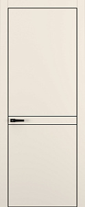 Недавно просмотренные - Дверь Z K13 полипропилен крем, ALU кромка черная, молдинг черный, глухая