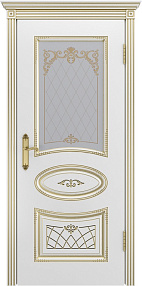 Недавно просмотренные - Дверь Шейл Дорс Ария В3 эмаль слоновая кость с золотой патиной, стекло фотопечать золото узор 2
