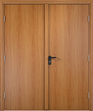 Дверь противопожарная V ДПГ+ДПГ финиш-пленка 30 мин, миланский орех