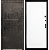Входная дверь Матадор MX-1 Мамба терра антрацит /панель Лайн-1, белая матовая