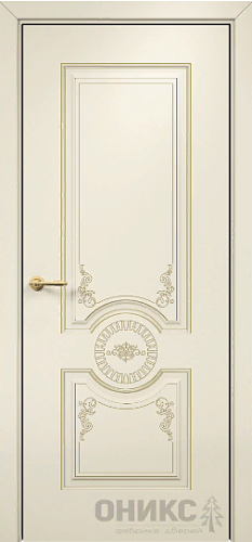 Дверь Оникс Лувр эмаль слоновая кость, глухая