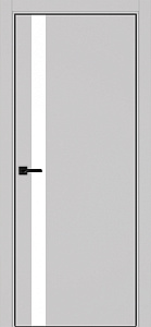 Недавно просмотренные - Дверь Эко 211 пепельный, кромка AL черная SB с 4-х сторон, lacobel белый