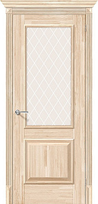 Недавно просмотренные - Дверь Браво Классико-13 без отделки, сатинато белое художественное "White Сrystal"