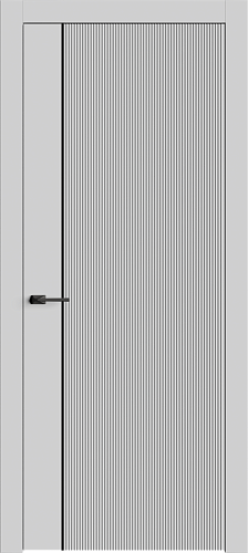 Дверь Лайн2М эмаль RAL 7047, глухая