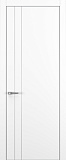 Дверь Z K15 полипропилен белый, ALU кромка хром, молдинг серебро, глухая