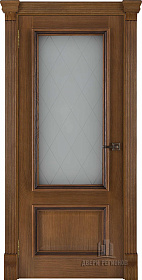 Недавно просмотренные - Дверь ДР Elegante classico шпон Корсика Patina Antico с широким фигурным багетом, стекло Квадро