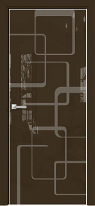 Недавно просмотренные - Дверь Оникс Арт, лакобель коричневый RAL 8028, пескоструй №8