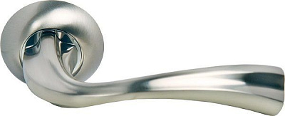 Межкомнатная ручка Morelli MH15, никель белый/полированный хром