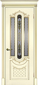 Схожие товары - Дверь Текона эмаль Smalta 13 слоновая кость RAL 1013 патина золото, остекленная