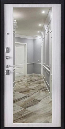 Панель внутренняя 16 мм 1001 MAXI зеркало, капучино велюр