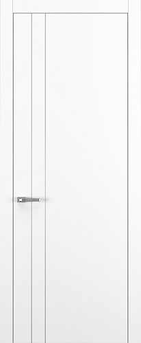 Дверь Z K15 полипропилен белый, молдинг серебро, глухая